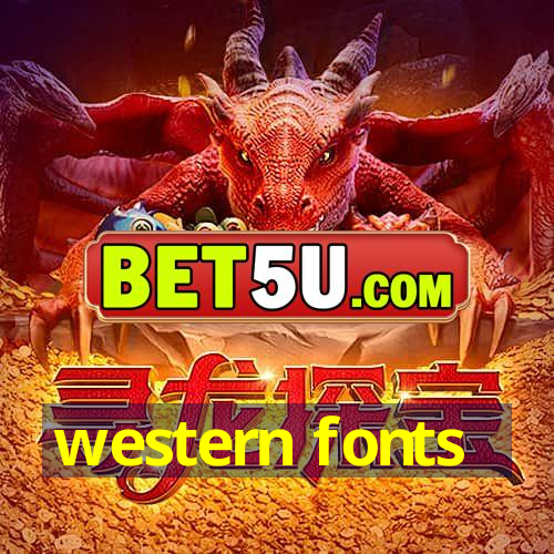 western fonts